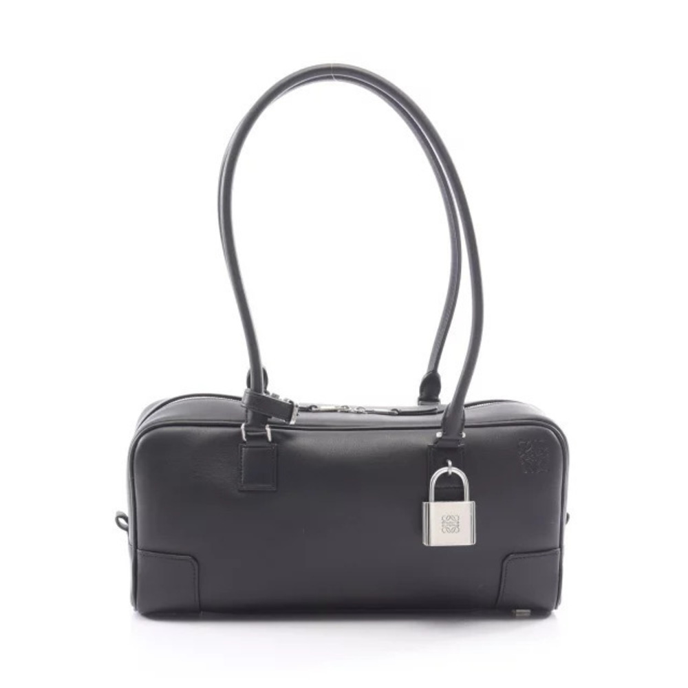 Loewe Amazona Cropped Bag Leather Shoulder Bag Black